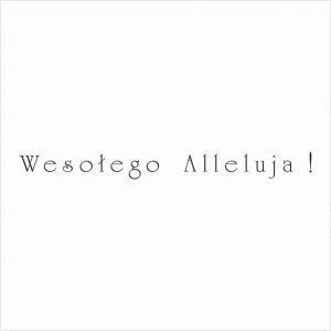 Stempel gumowy Crafty Moly Wesołego Alleluja!